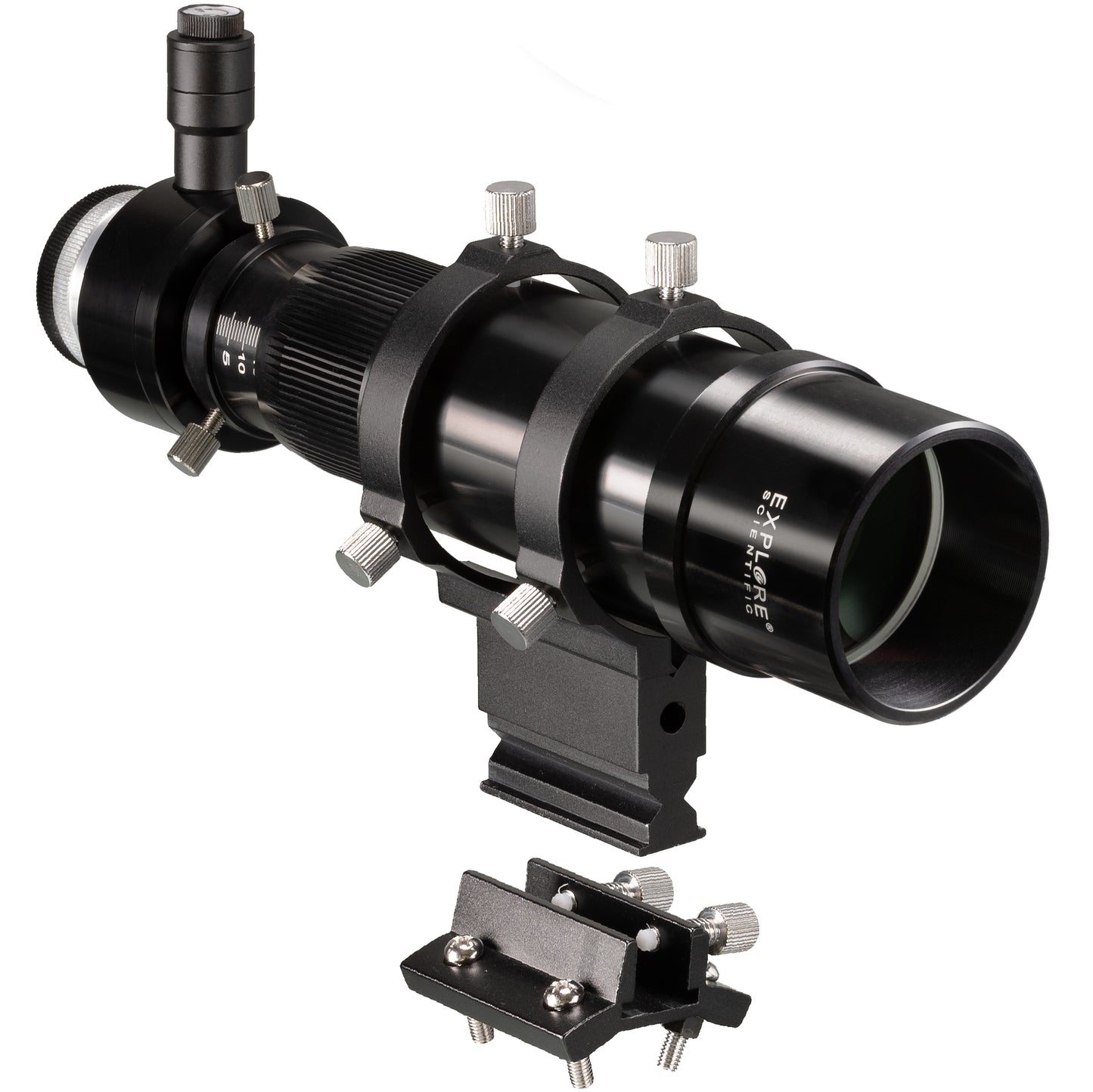 EXPLORE SCIENTIFIC 8x50 Finder and Guide Scope with Helical Focuser and 1.25-inch and T2 Connection