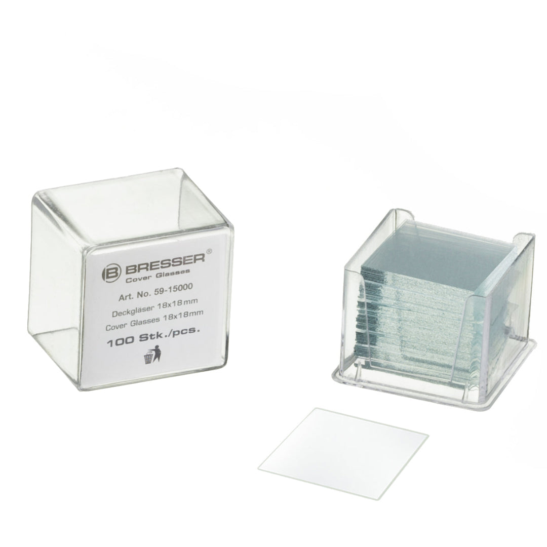 BRESSER Cubreobjetos 22x22 mm 100 pzs