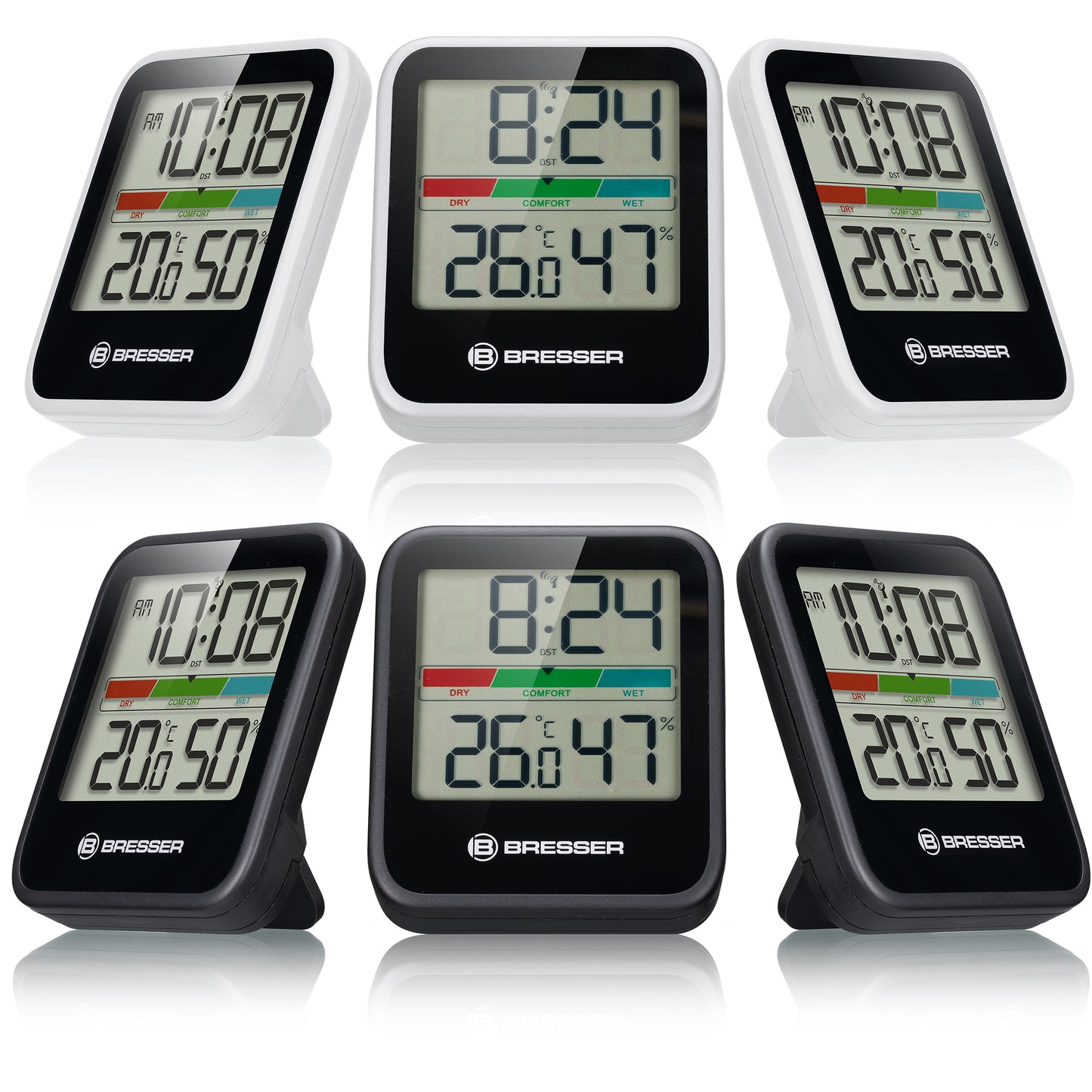 Juego de 3 termómetros/higrómetros DCF BRESSER Climate Monitor