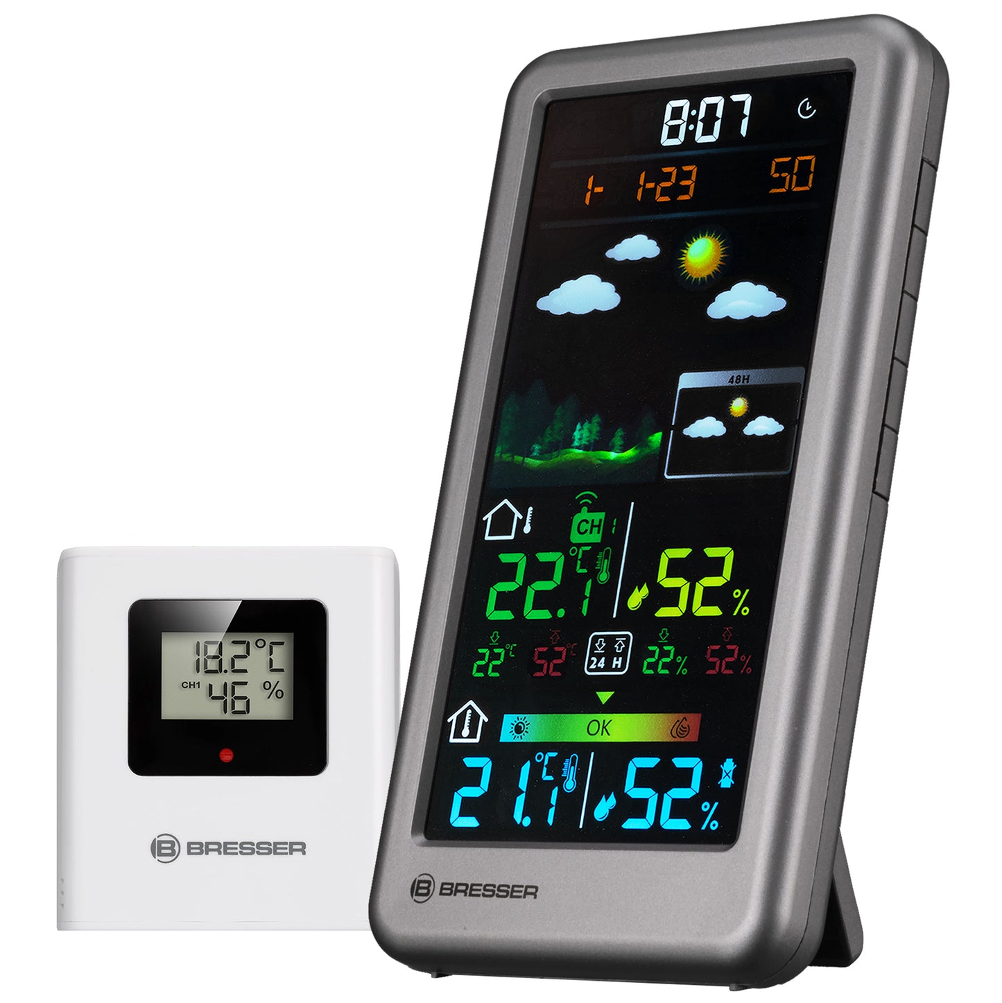 BRESSER Neomeo V Silver Wireless Weather Station