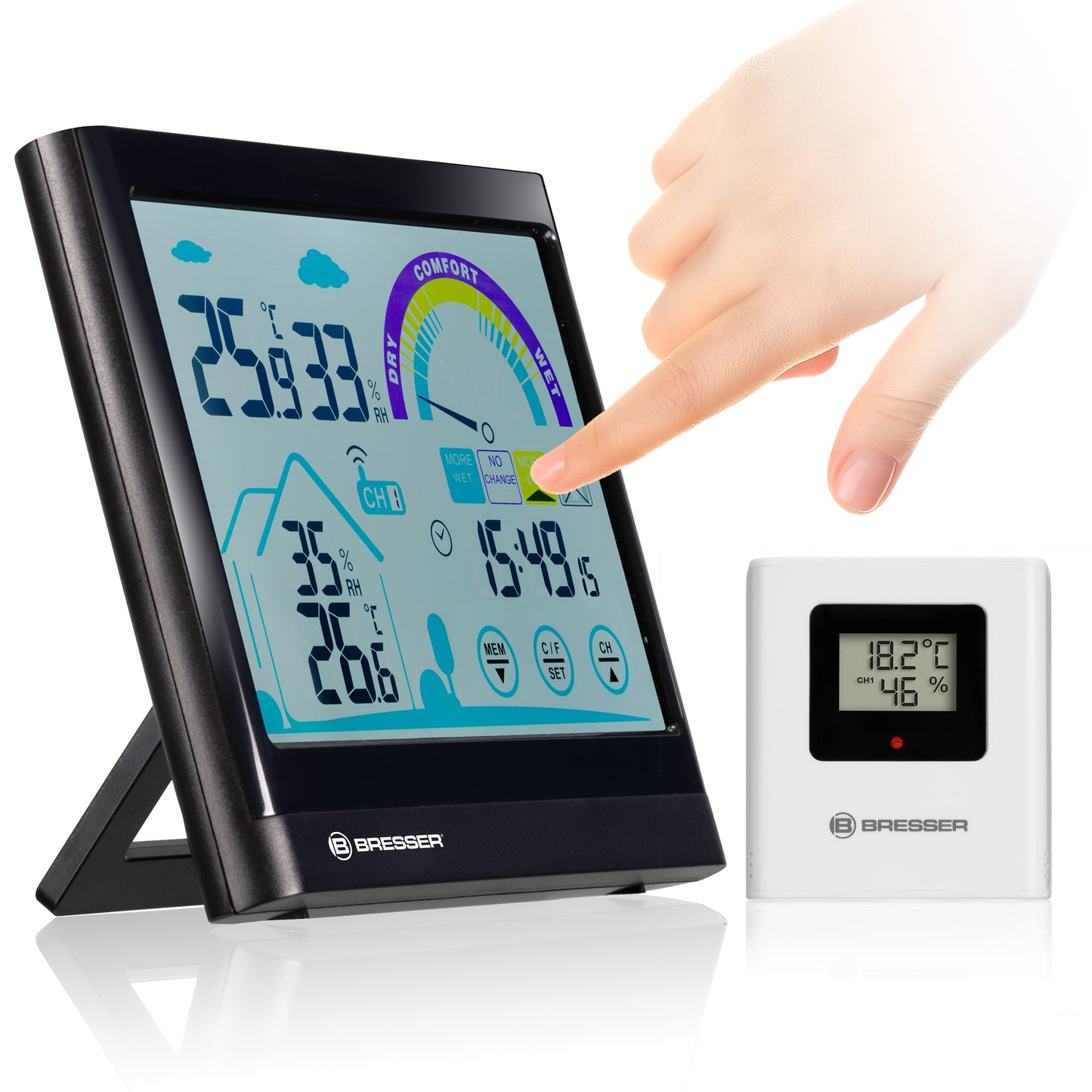 BRESSER VentAir Thermohygrometer with Ventilation Alert