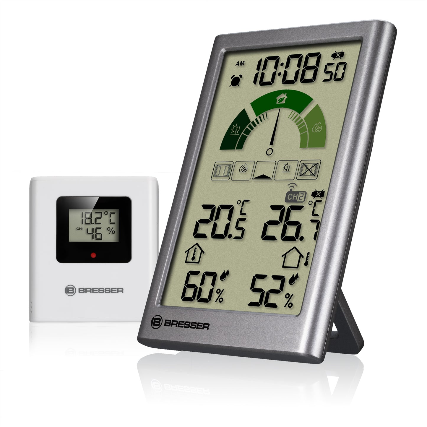 BRESSER Termo-Higrómetro con Recomendación de Ventilación VentAir V