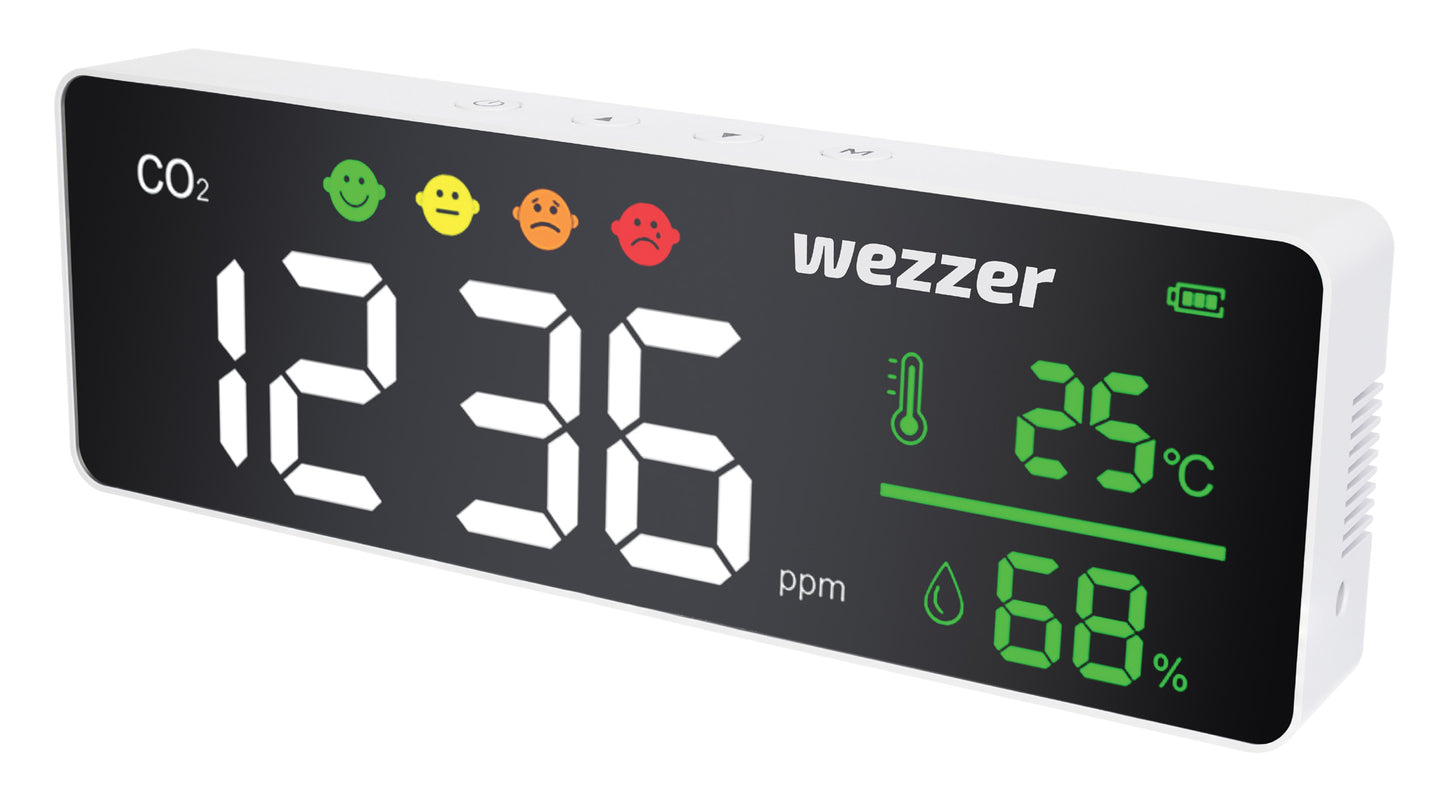 Medidor de Qualidade do Ar Levenhuk Wezzer Air MC50