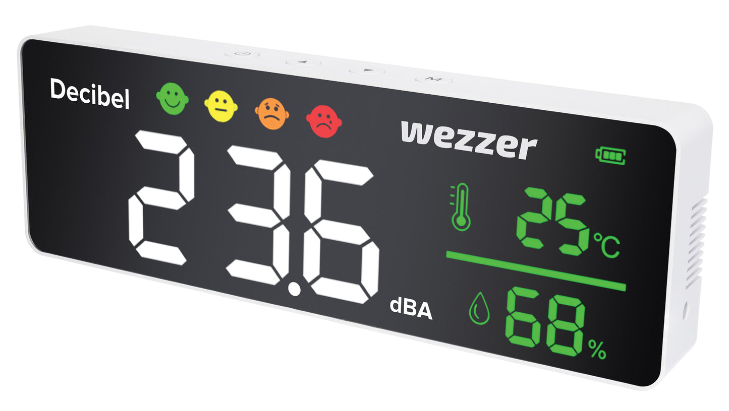 Monitor de ruído Levenhuk Wezzer Teo TH70 Termohigrómetro