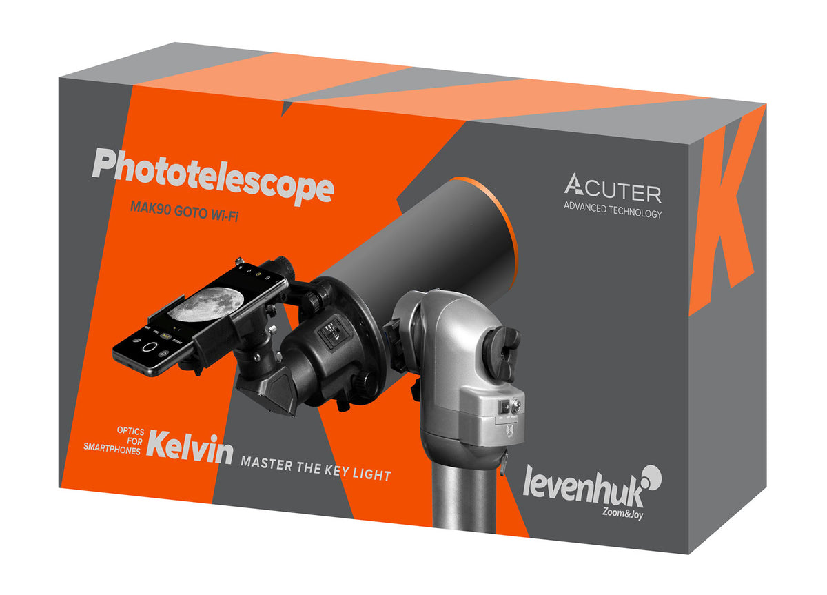 Levenhuk Kelvin MAK90 AZ GOTO Wi-Fi Photo Telescope