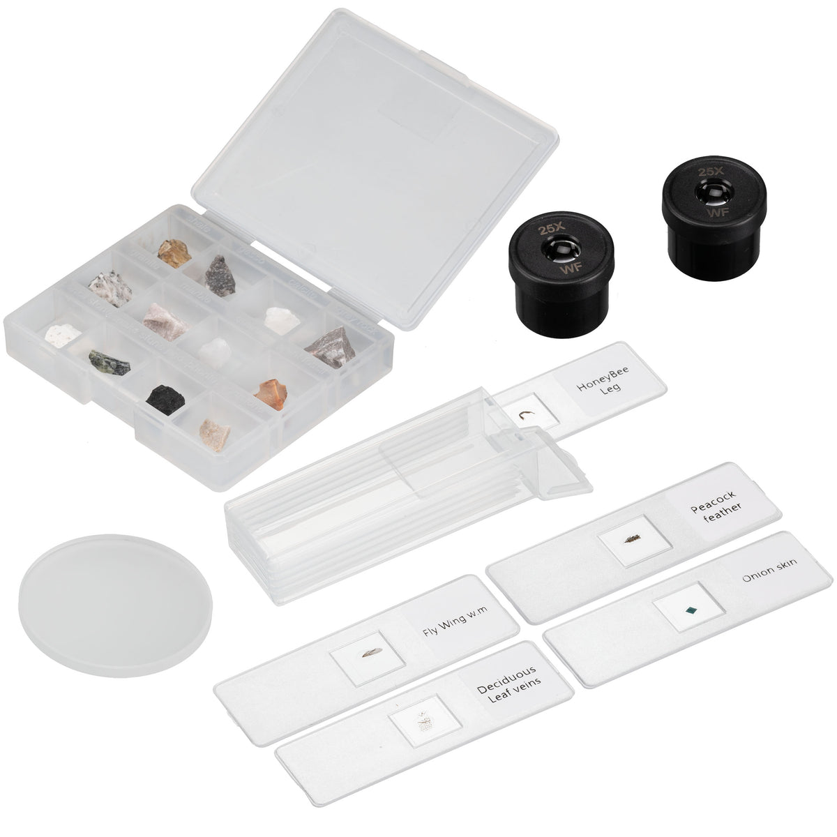 BRESSER JUNIOR Transmitted and Incident Light Microscope with 20x and 50x Magnification