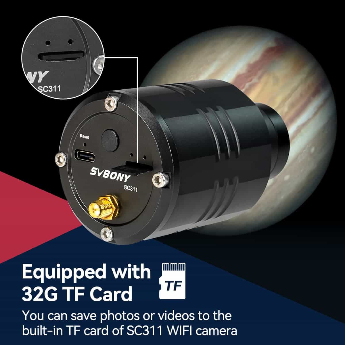 Cámara de Astronomía SC311 con WIFI