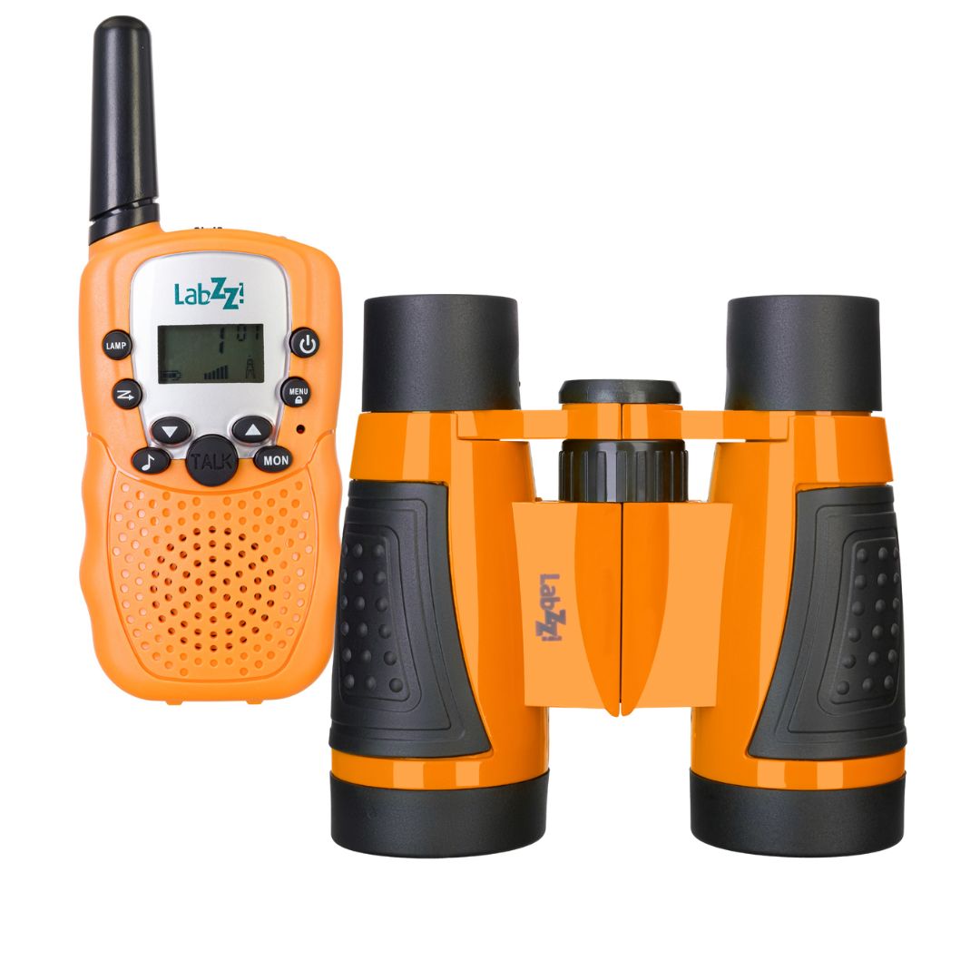 Walkie-talkie and binoculars kit for children