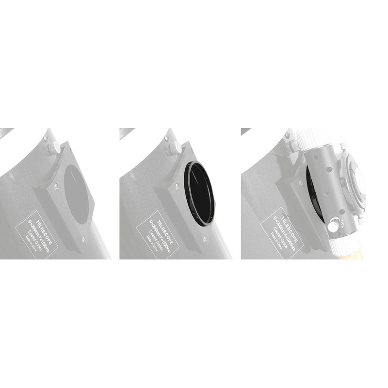 Anillo adaptador de 5 mm / 80 mm para portaoculares Crayford híbridos de 2" para telescopios newtonianos