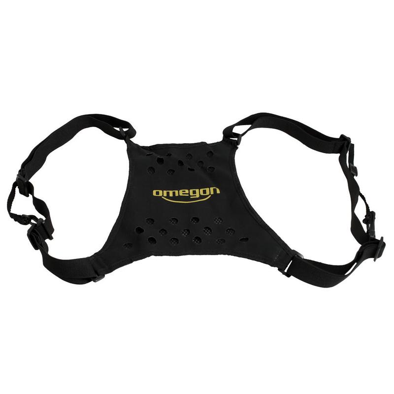 Cross carrying strap for binoculars
