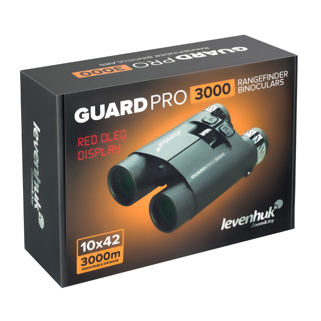 Prismáticos 10x42 con telémetro Levenhuk Guard PRO 3000