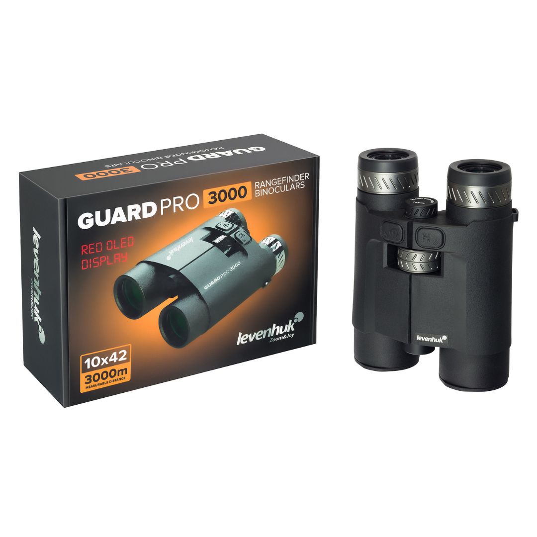 Prismáticos 10x42 con telémetro Levenhuk Guard PRO 3000