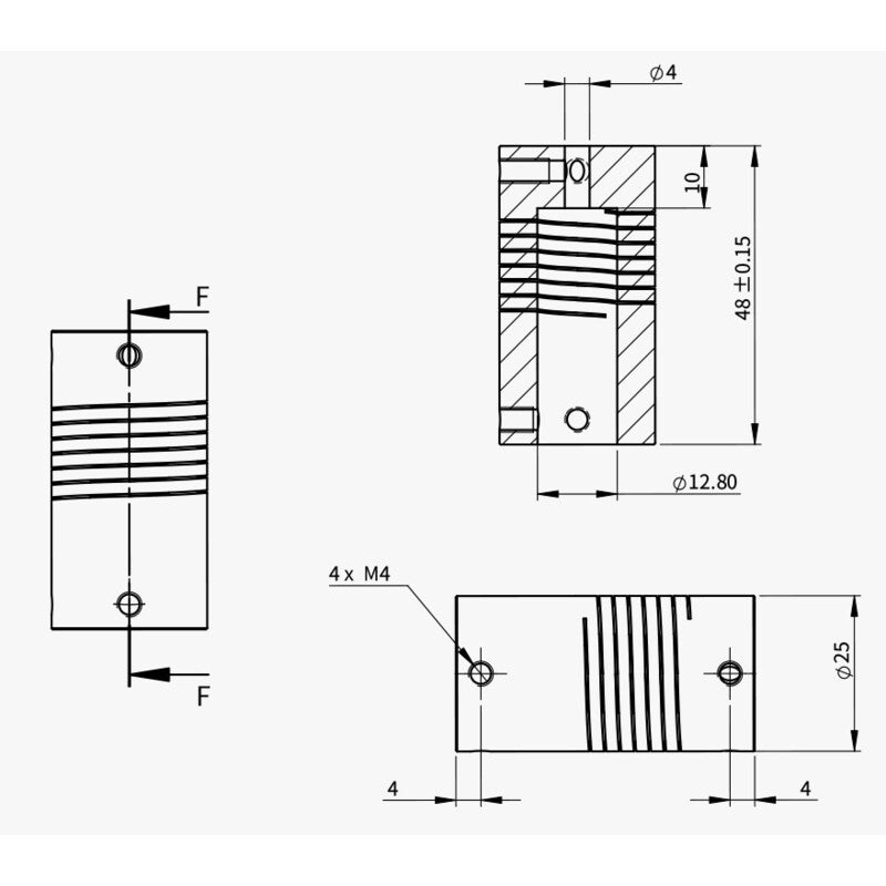Adaptador para motor de enfoque EAF en C8 y C9,25 de Celestron