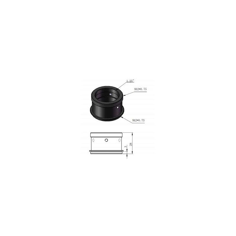 Adaptors T2 to 1,25"Adaptador