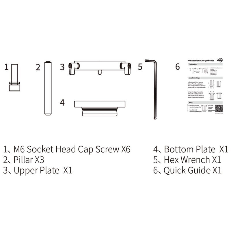 PE160 Mast Extension for AM5 / AM3