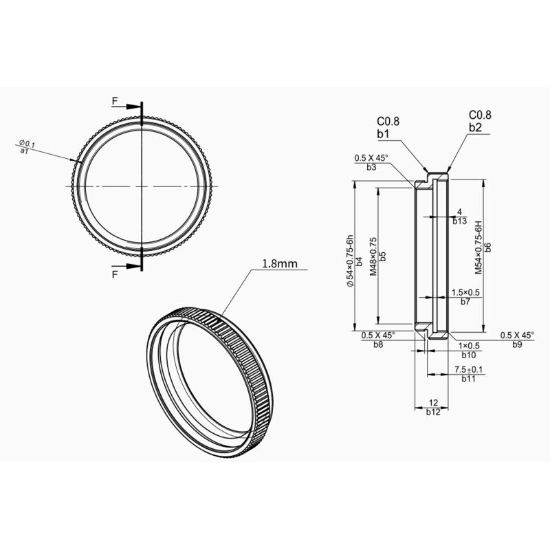Manguito de extensión 7,5 mm M54