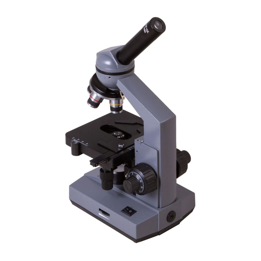 Microscopio biológico monocular Levenhuk 320 PLUS