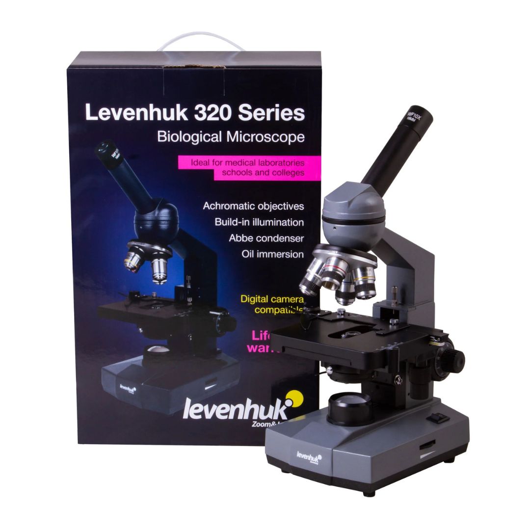 Microscopio monocular biológico Levenhuk 320 BASE