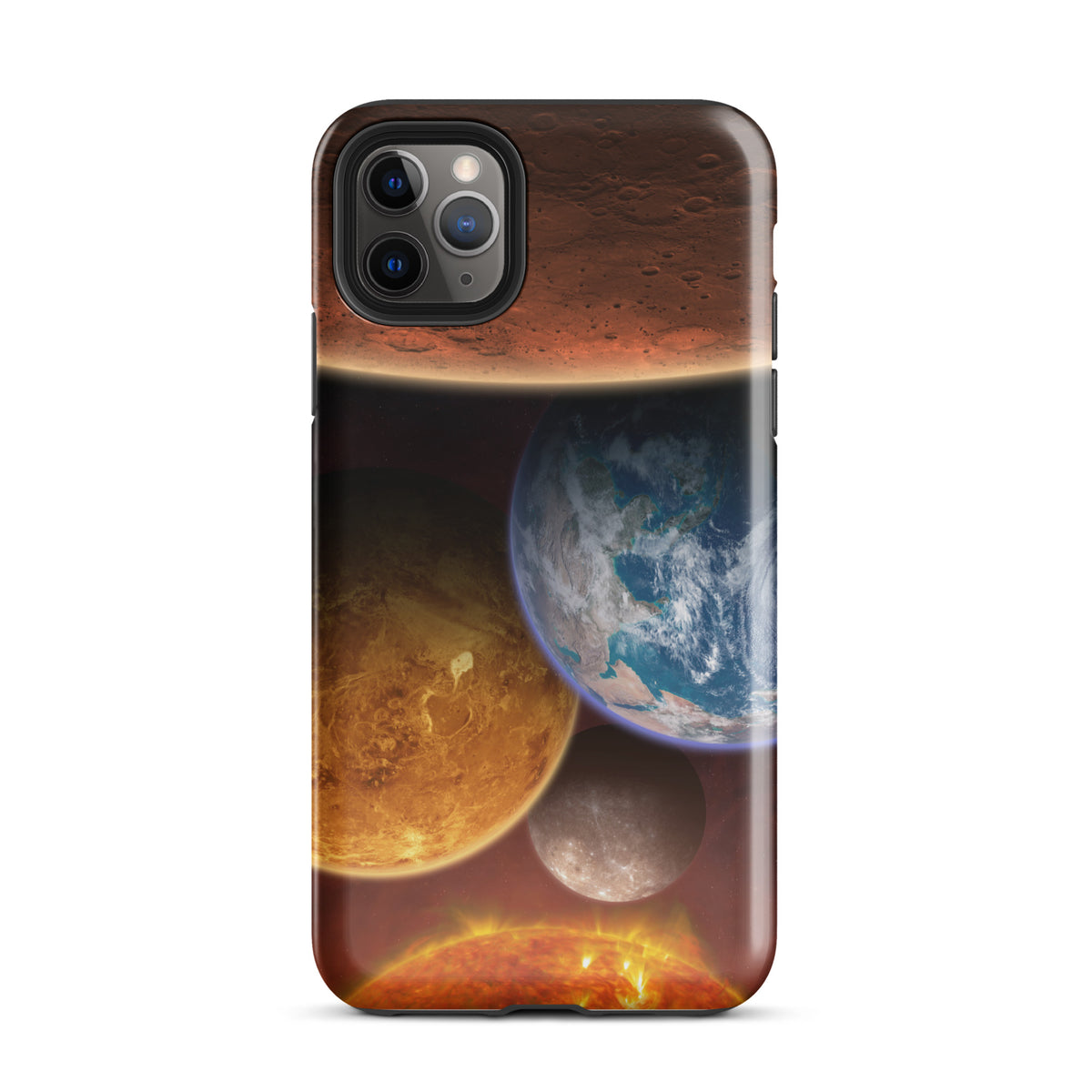 Funda dura para iPhone los planetas rocosos del Sistema Solar