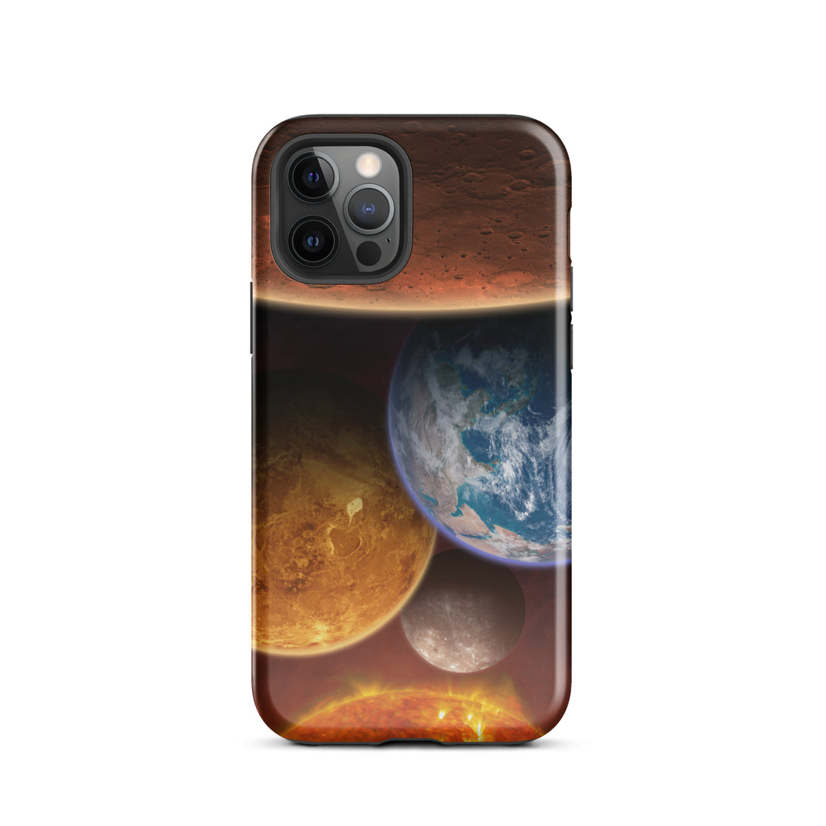 Funda dura para iPhone los planetas rocosos del Sistema Solar