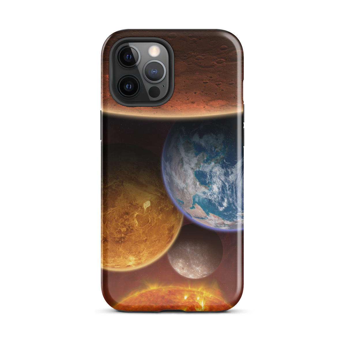 Funda dura para iPhone los planetas rocosos del Sistema Solar