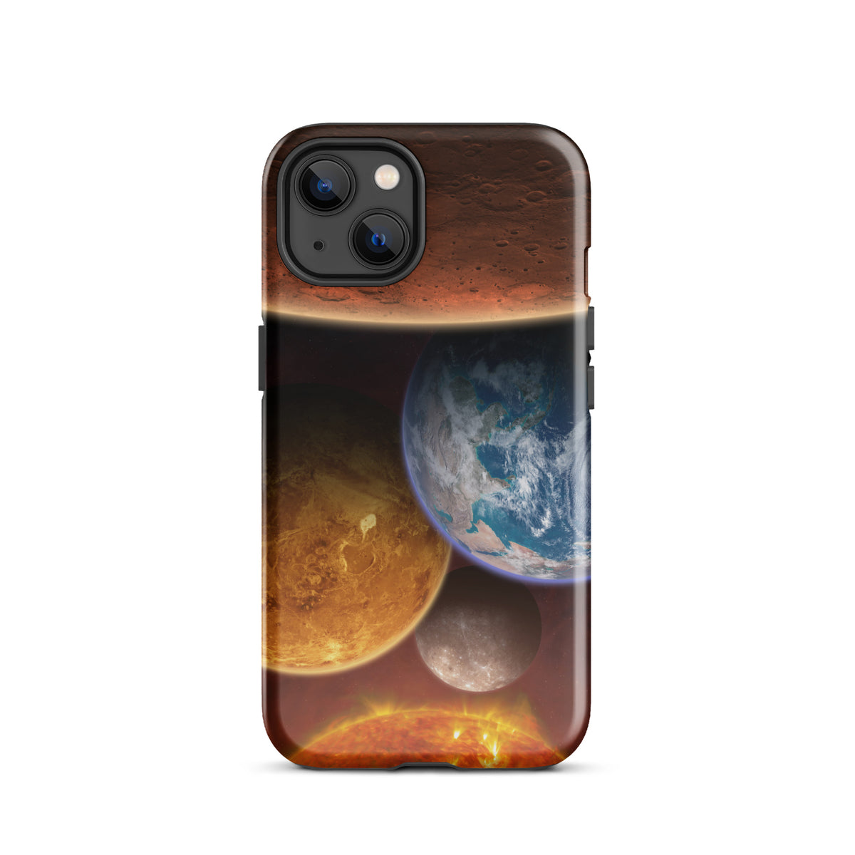 Funda dura para iPhone los planetas rocosos del Sistema Solar