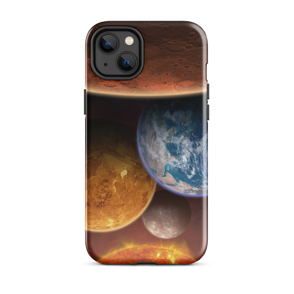 Funda dura para iPhone los planetas rocosos del Sistema Solar