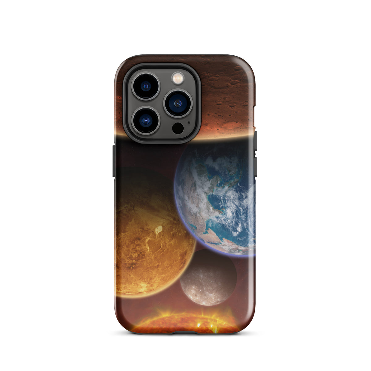 Funda dura para iPhone los planetas rocosos del Sistema Solar