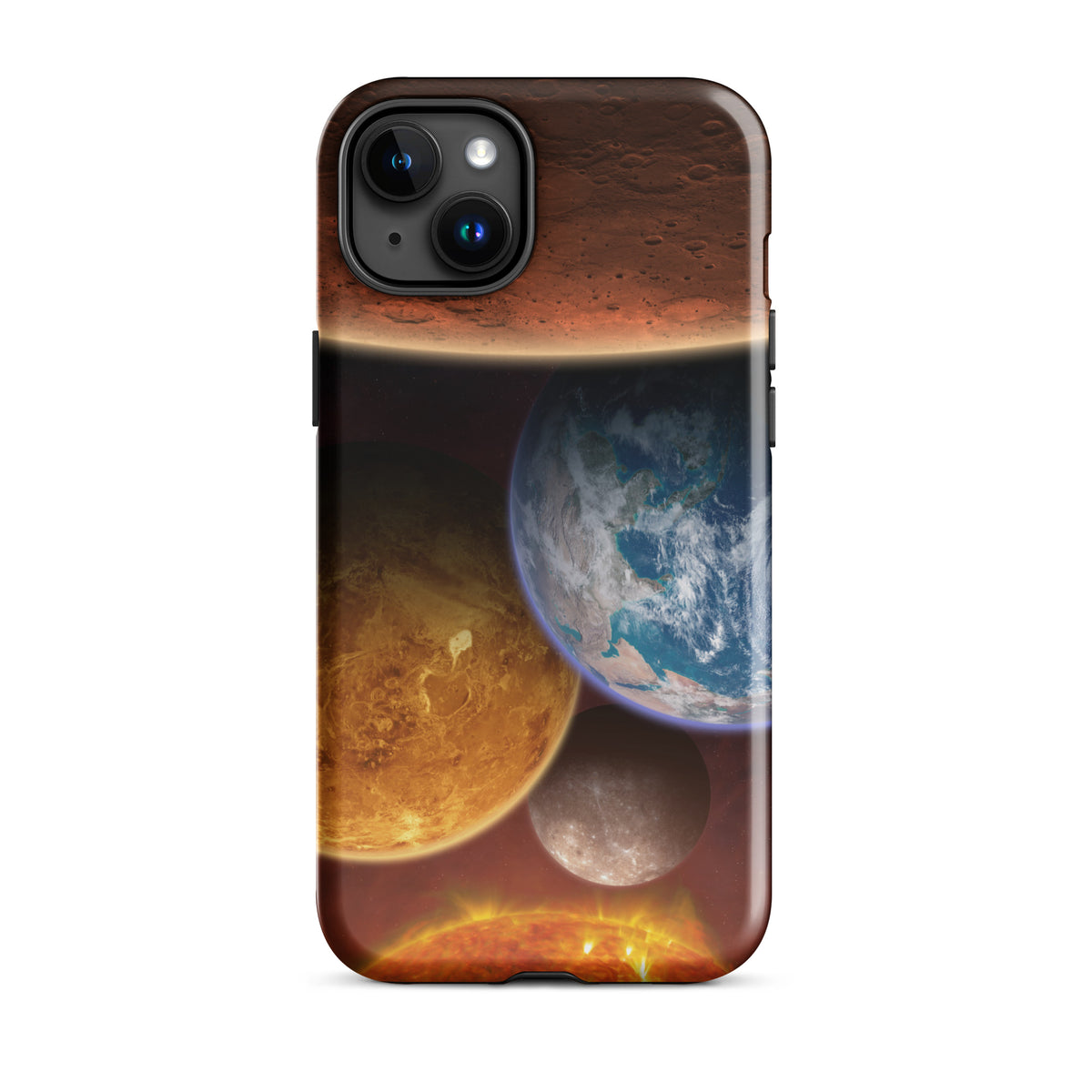 Funda dura para iPhone los planetas rocosos del Sistema Solar