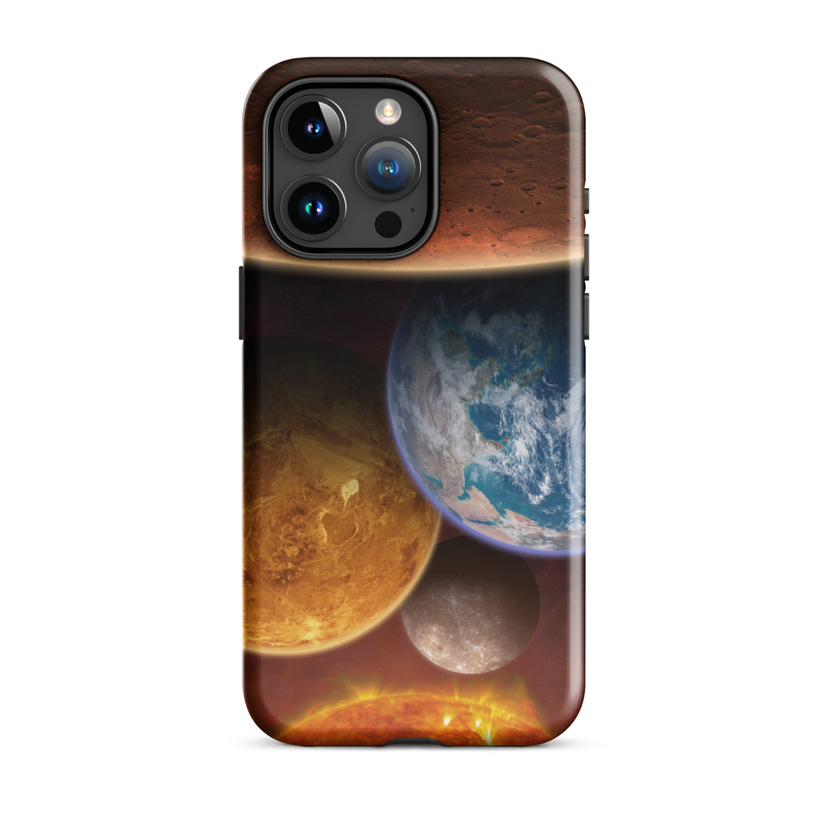 Funda dura para iPhone los planetas rocosos del Sistema Solar