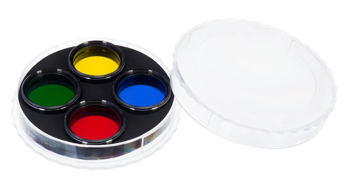 Juego de filtros F4 «El Sistema Solar» para telescopio
