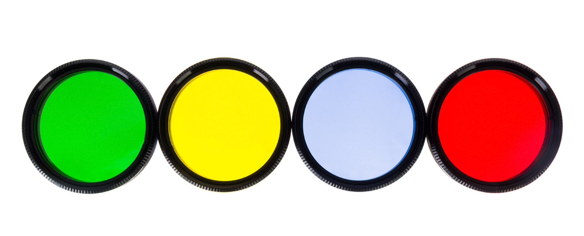 Juego de filtros F4 «El Sistema Solar» para telescopio