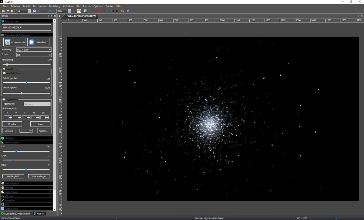 Cámara BRESSER Deep-Sky de alta definición Full HD & Guider