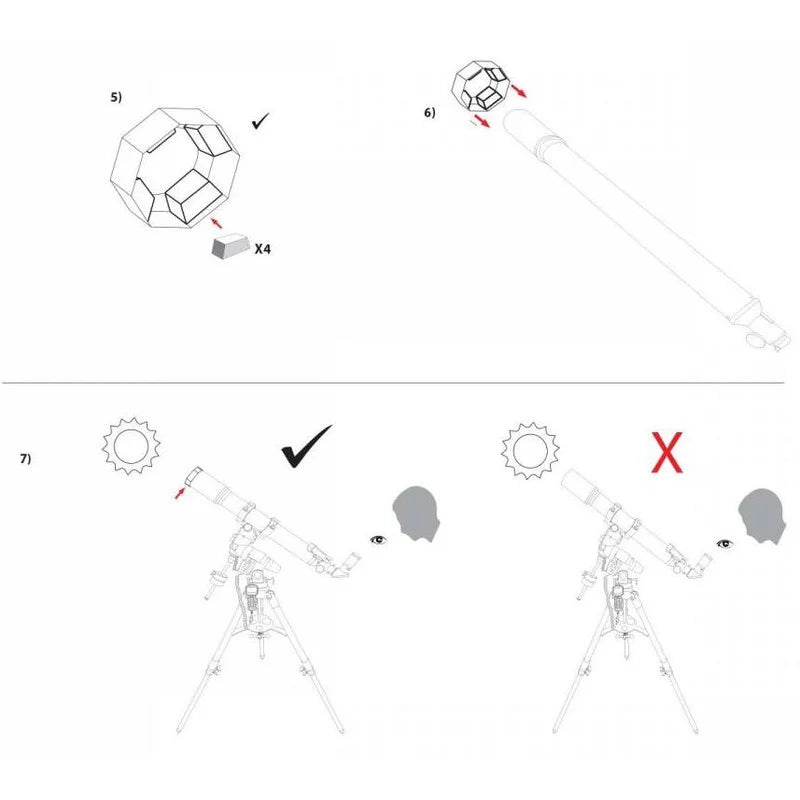 Solar Filter for 8" to 10" Schmidt-Cassegrain Telescopes