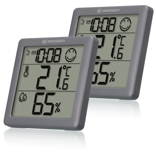 Juego de 2 termómetros/higrómetros BRESSER Climate Smile
