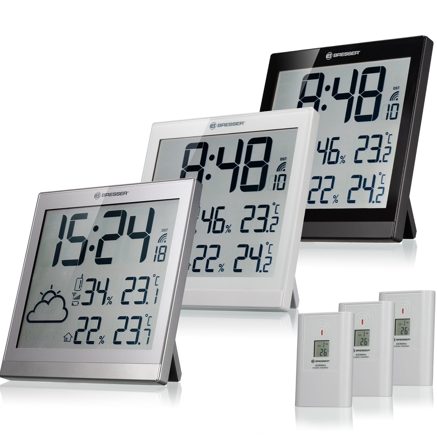 BRESSER ClimaTemp JC LCD Weather Clock