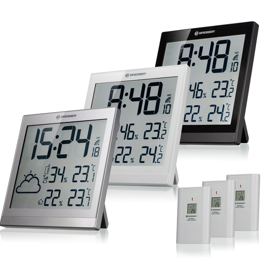 BRESSER ClimaTemp JC LCD Weather Clock