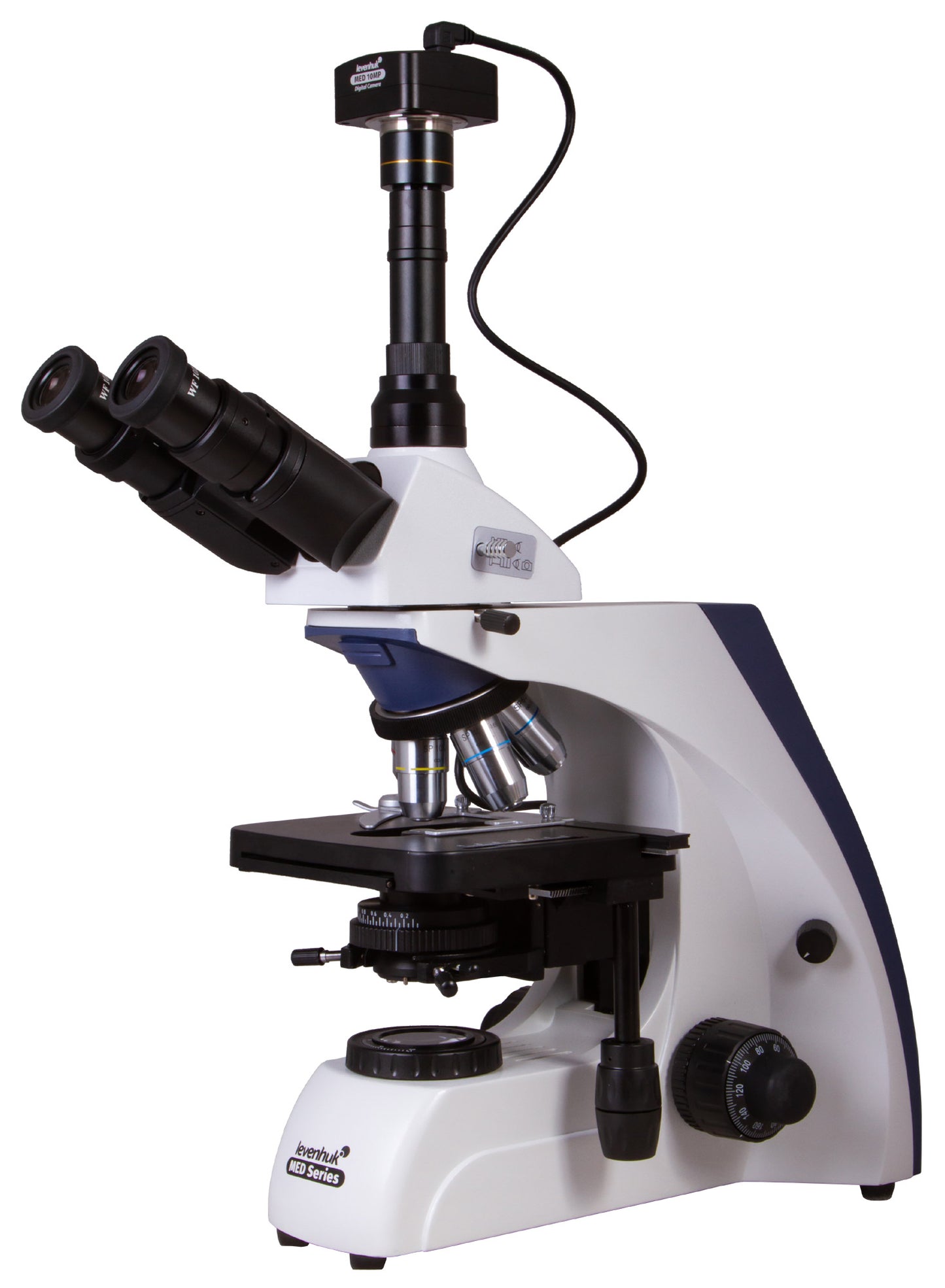 Microscópio trinocular digital Levenhuk MED D30T