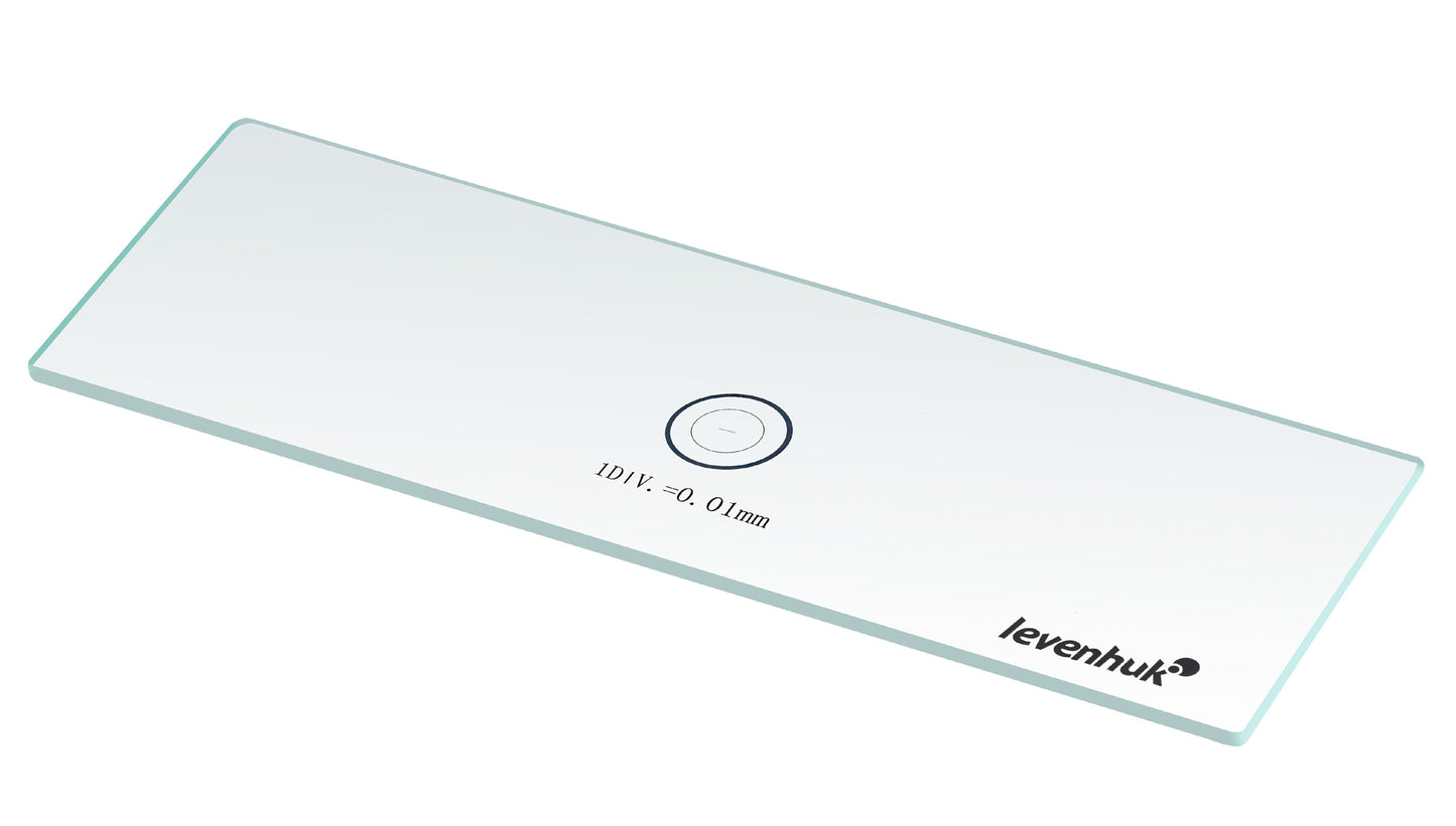 Portaobjetos de calibración Levenhuk MED