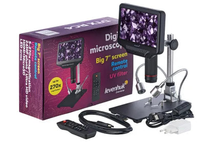 Microscopio Levenhuk DTX RC4 con mando a distancia