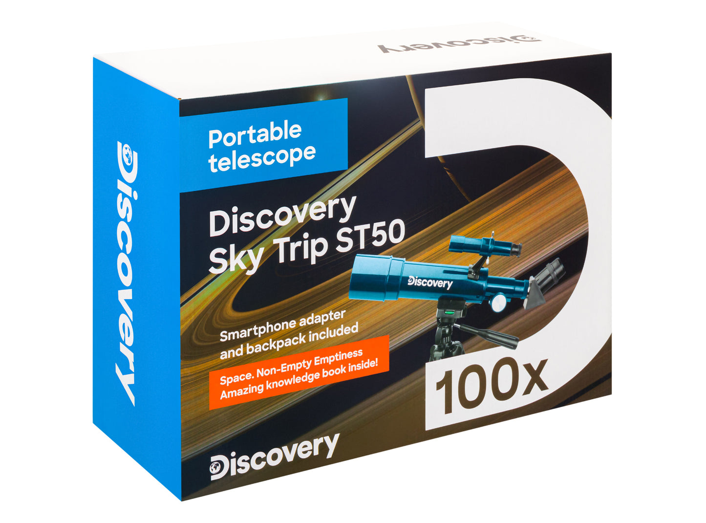 Telescopio Discovery Sky Trip ST50 con libro