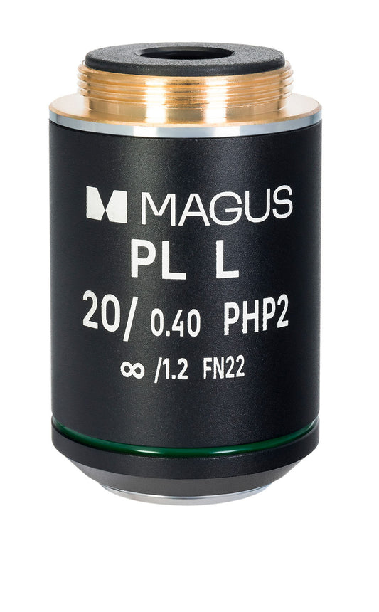Lente MAGUS 20HP 20x/0,40 Plan L fase PHP2 ∞/1,2 WD 8,0 mm