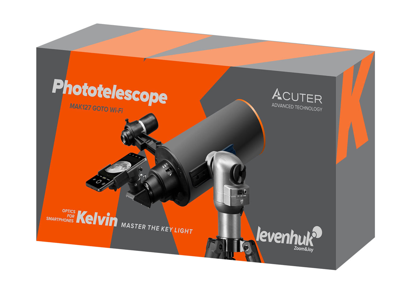 Fototelescopio Levenhuk Kelvin MAK127 AZ GOTO Wi-Fi
