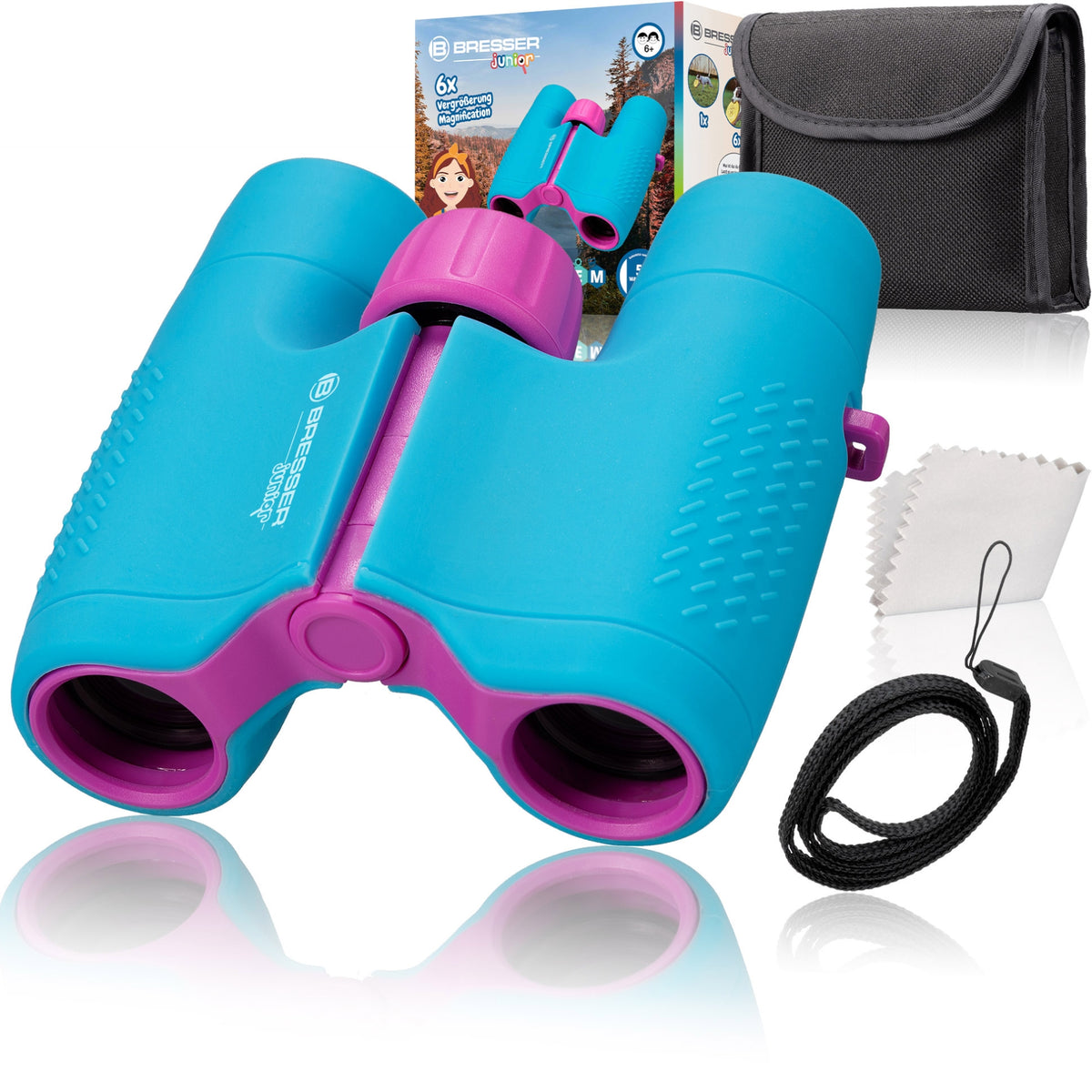 Prismáticos infantiles BRESSER JUNIOR 6x21 azul