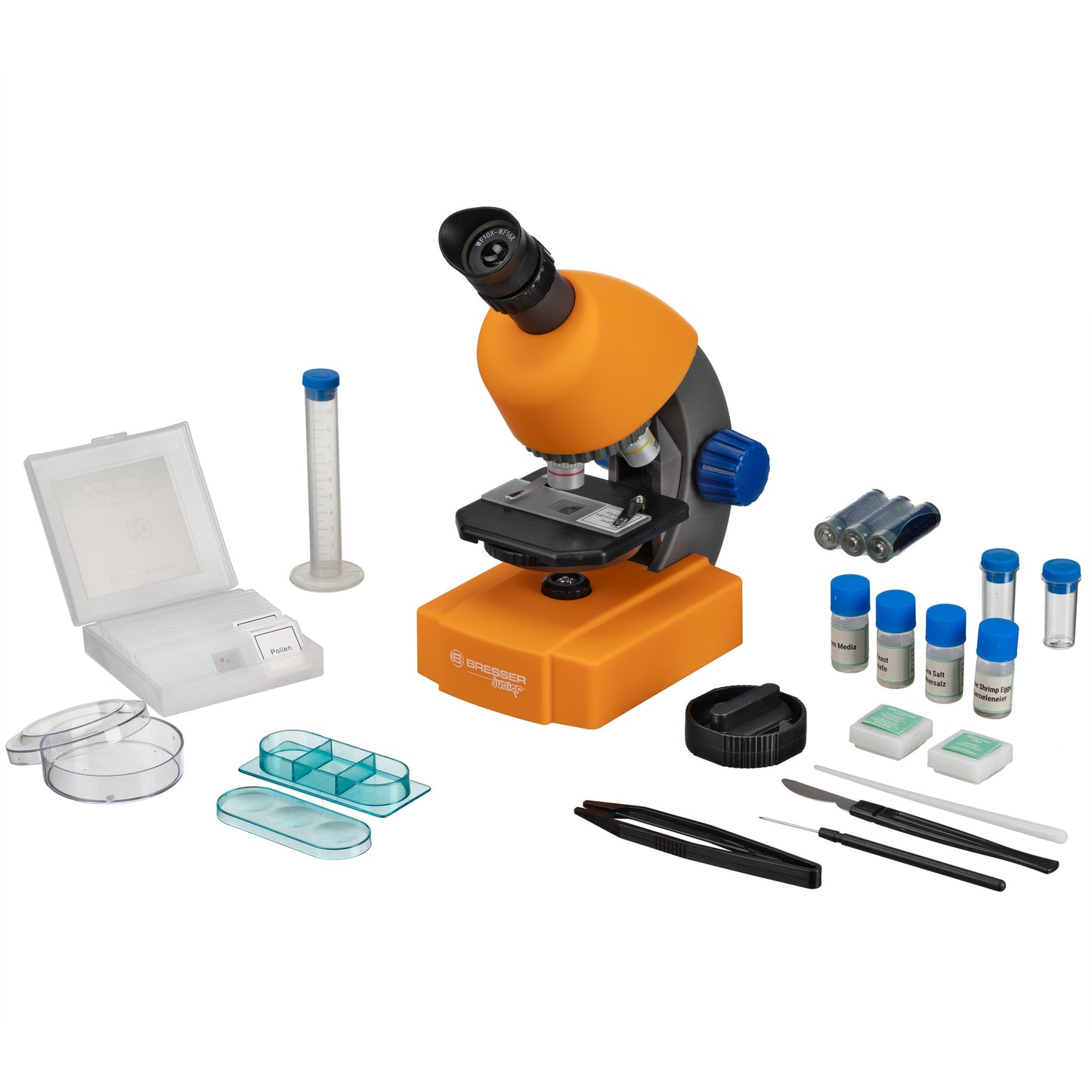 Microscopio 40x-640x con complementos y maleta de transporte BRESSER JUNIOR