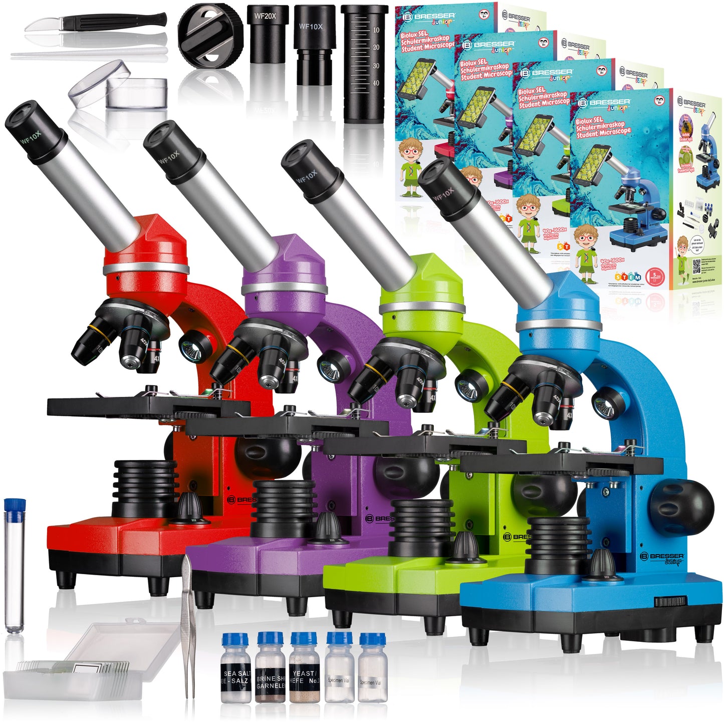 Microscopio escolar BRESSER JUNIOR BIOLUX SEL