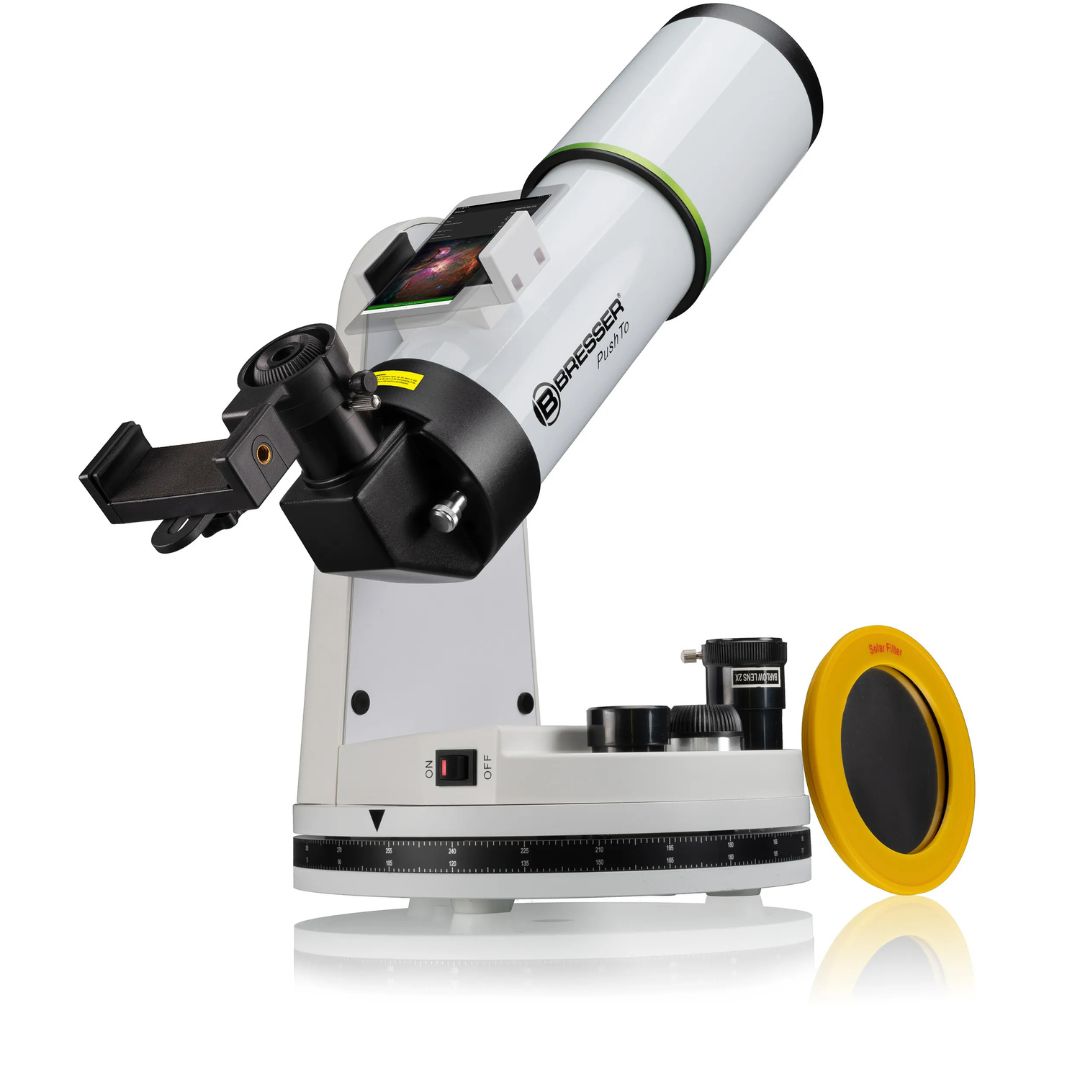 Telescopio Smart BRESSER PushTo AR-80/400 con trípode