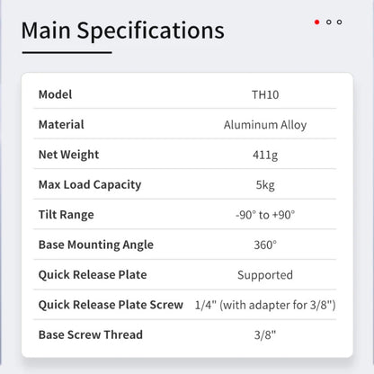 TH10 Tripod Head for Seestar S50 and S30