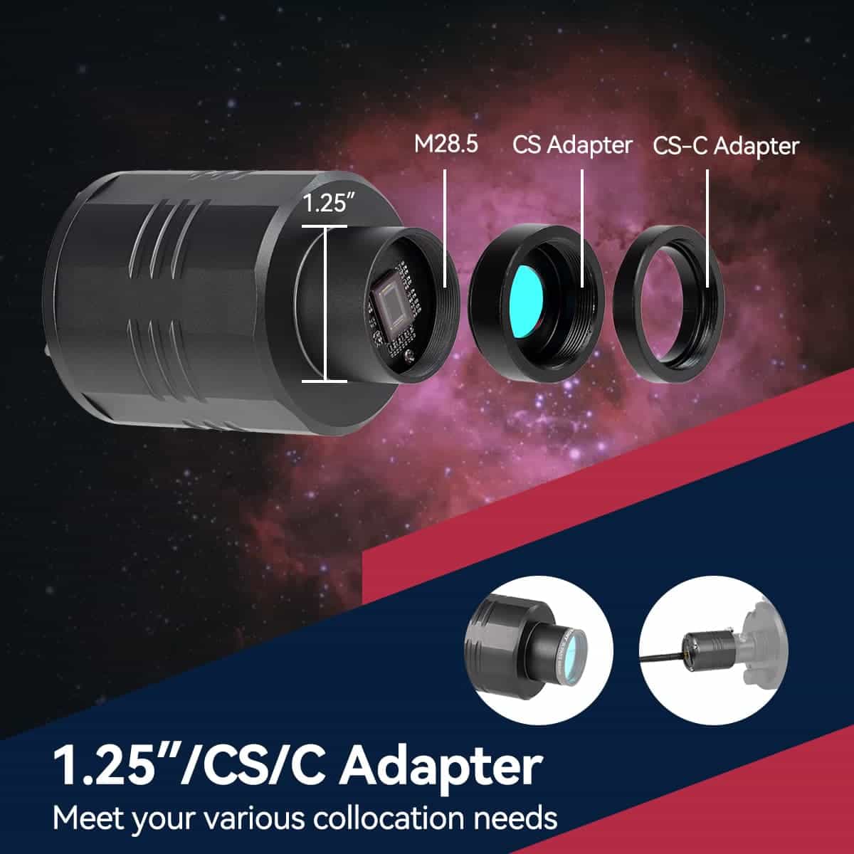 Câmera de astronomia SC311 com WIFI