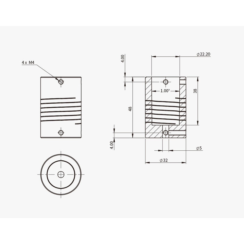 Adaptador para motor de enfoque EAF en C11 y C14 de Celestron